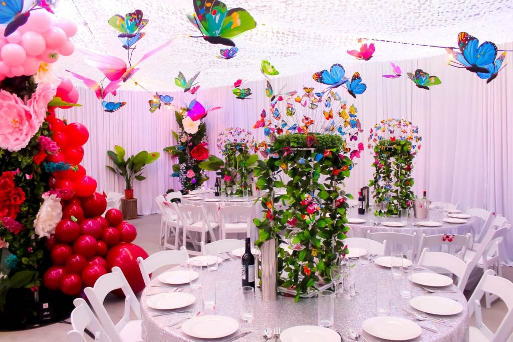 Table Settings with Butterfly Accents