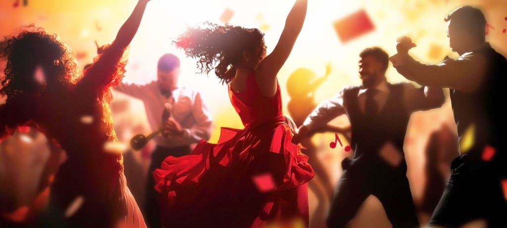 Lively party scene with interactive games and entertainment for an unforgettable event